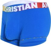 Andrew Christian Almost Naked Cotton Pride Boxer Blauw - MAAT XL - Heren Ondergoed - Boxershort voor Man - Mannen Boxershort