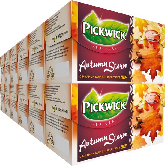 Pickwick Spices Autumn Storm Zwarte Thee - 12 x 20 theezakjes