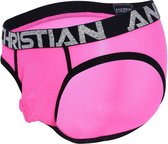 Andrew Christian Sugar Sparkle Sheer Brief - Maat L - Heren slip - Mannen onderbroek - Roze
