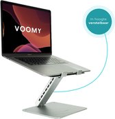 Voomy Office Y20 Laptop Standaard - Ergonomisch - In Hoogte Verstelbaar - Zilver