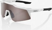 100% Speedcraft XS - Matte White - HiPER Silver Mirror Lens + Clear Lens