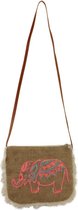 Floz kindertas - jute met olifant - fairtrade
