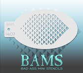 Bad Ass Stencil Nr. 1407 - BAM1407 - Schmink sjabloon - Bad Ass mini - Geschikt voor schmink en airbrush