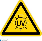 Simbol - Stickers UV-licht - Duurzame Kwaliteit - Formaat ▲ 20 x 20 x 20 cm.