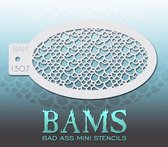 Bad Ass Stencil Nr. 1307 - BAM1307 - Schmink sjabloon - Bad Ass mini - Geschikt voor schmink en airbrush