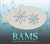 Bad Ass Stencil Nr. 3017 - BAM3017 - Schmink sjabloon - Bad Ass mini - Geschikt voor schmink en airbrush
