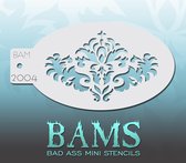 Bad Ass Stencil Nr. 2004 - BAM2004 - Schmink sjabloon - Bad Ass mini - Geschikt voor schmink en airbrush