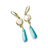 LOBERON Oorbellen Laéna turquoise