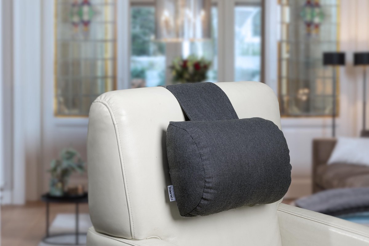 Complex Chip Verbeelding Finlandic hoofdkussen F01 wasbaar antracietgrijs voor relax fauteuil- luxe  nekkussen... | bol.com
