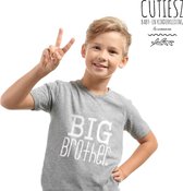 Cutiesz Big Brother T-shirt - Grote Broer Tshirt – (Leeftijd ca. 4-5 jaar) Jongens T-shirt Maat 116