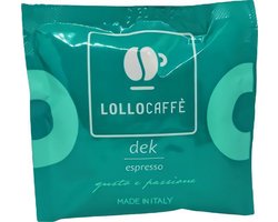 Lollo Caffè Deca - 100x Cafeïnevrije ESE koffiepads - Italiaanse Espresso (Napels)