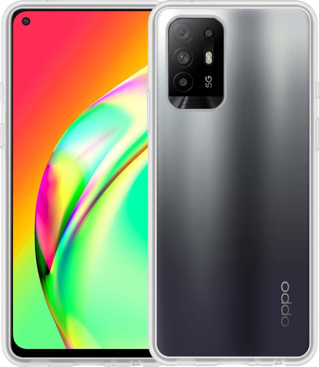 Hoesje Geschikt voor OPPO A94 5G - Sterk & Shockproof - Hoes Cover - Siliconen Case - Transparant