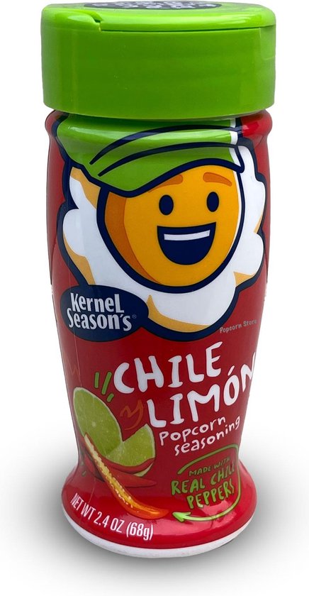 Kernel Season’s Popcorn Kruiden Chile Lemon Glutenvrij 2 Calorieën per portie
