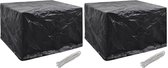 vidaXL de Housses de meubles de jardin 2 pcs 8 yeux 135x135x90 cm