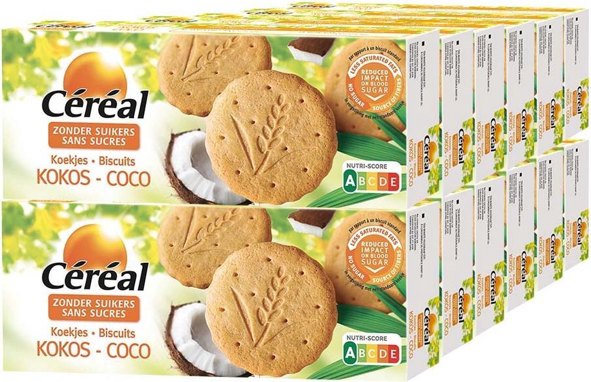 Cereal biscuits coco sans sucre 132 gr CHOCKIES BELGE