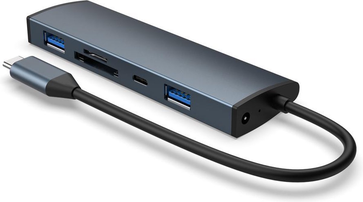 ACROPAQ U1 - Aluminum USB-C HUB 5-in-1 met SD Slot