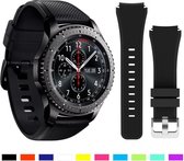 Geschikt voor Samsung Galaxy Watch siliconen bandje 45mm / 46mm - zwart