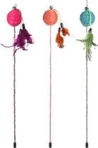 Flamingo Hengel Glitty+Bal Multi 42Cm - Blauw