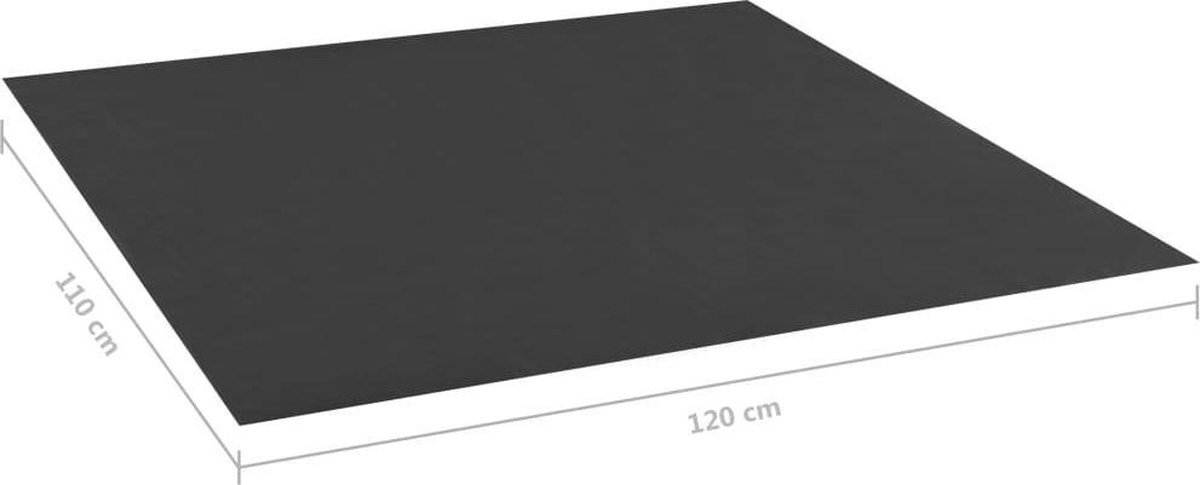 vidaXL Zandbakvoering 120x110 cm zwart
