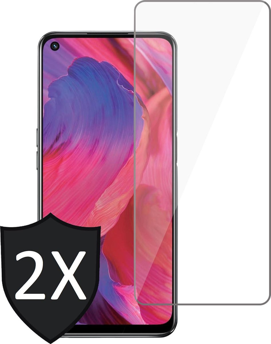Screenprotector geschikt voor Oppo A54 5G - GlassGuard Screen Protector - 2 Stuks
