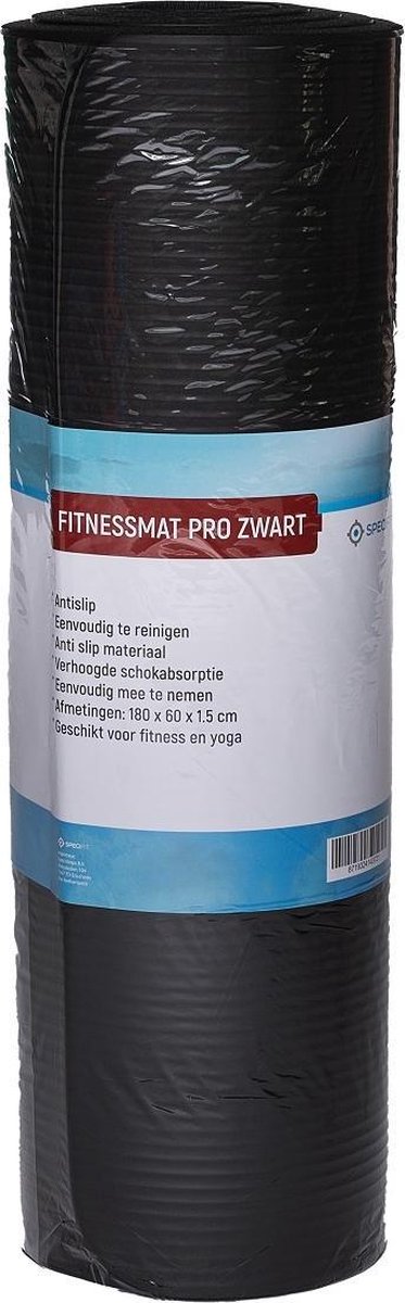 Specifit Fitnessmat Pro Zwart - Yogamat met tas en draagriem thumbnail 5