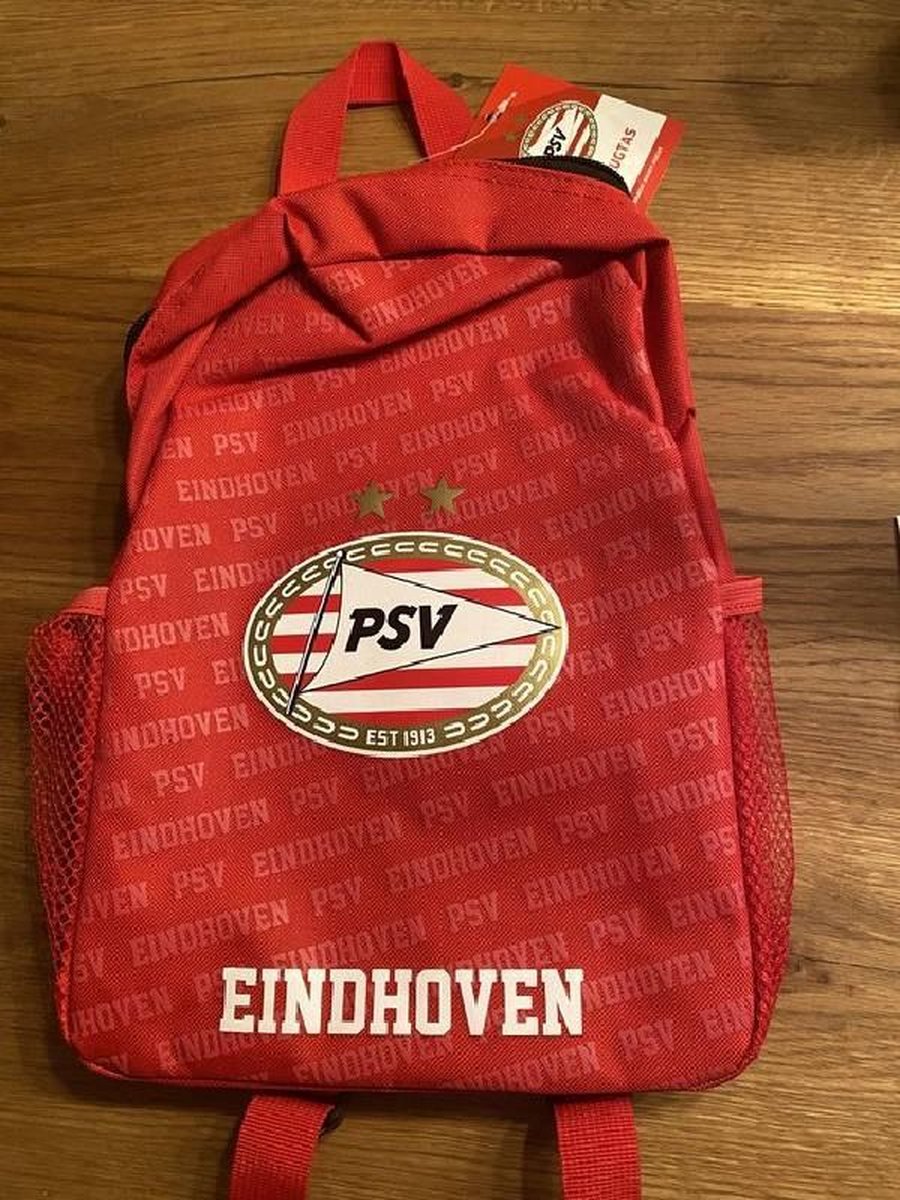 PSV Rugzak Zwart- Rood - Wit / peuter kleuter Rugzak