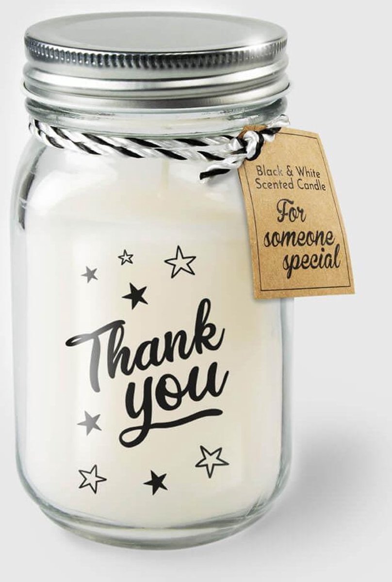 Paper dreams Geurkaars Vanille – Thank you Wit