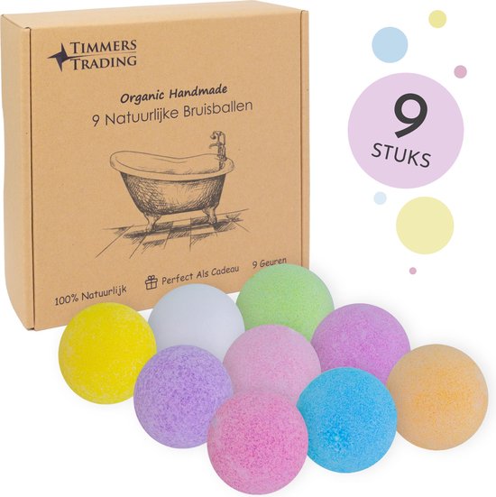 Bruisballen voor bad – 9 unieke geuren en kleuren