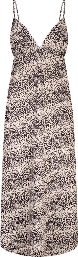Chic by Lirette - Maxi jurk Leopard - XXL - Beige Zwart