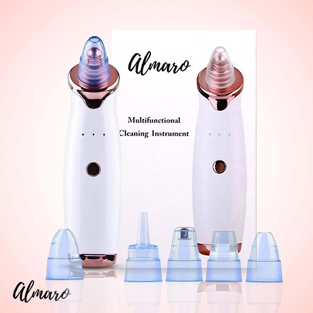 Blackhead Remover - Gezichtreiniger - Inclusief 5 opzetstukken