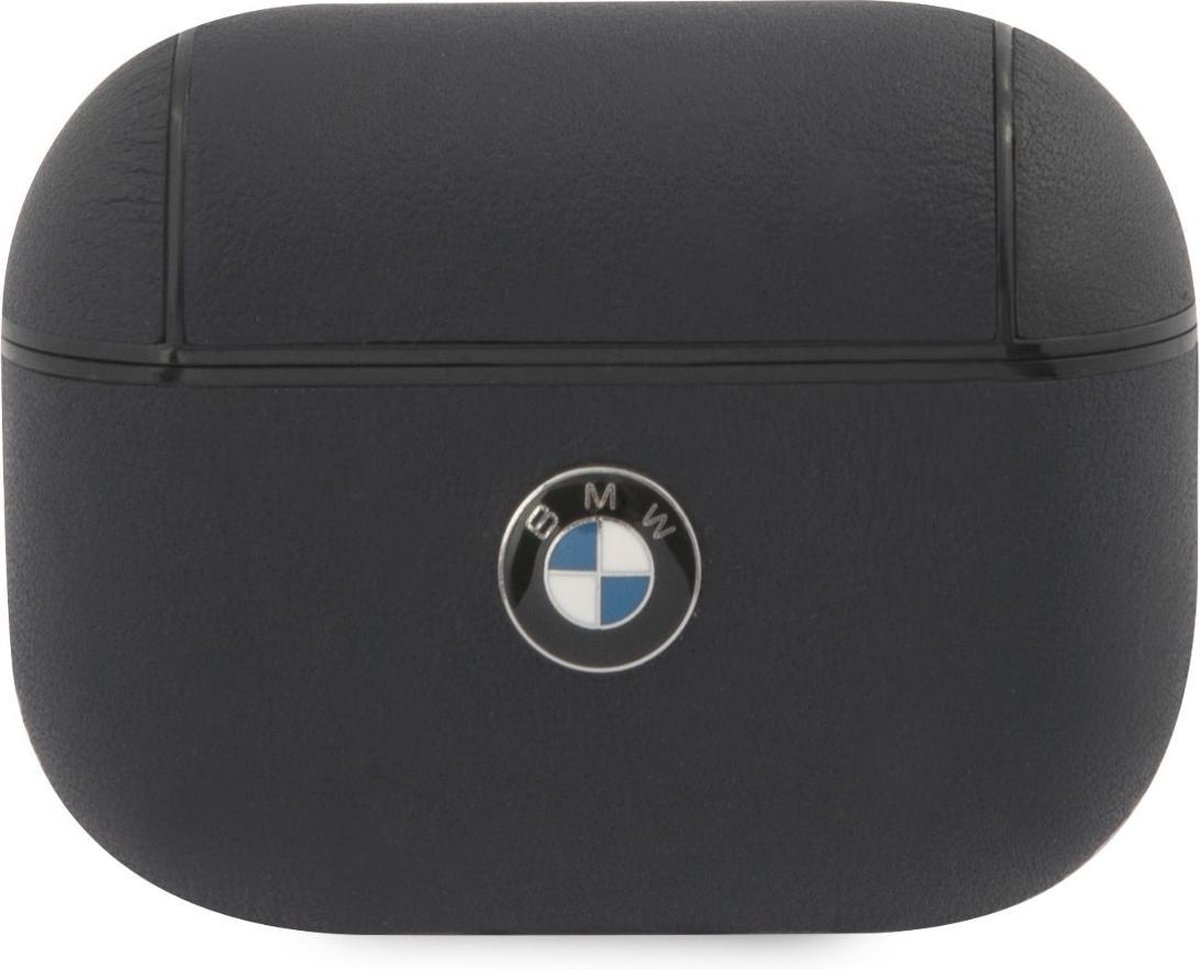 BMW Leather Case voor Apple AirPods Pro 1 (1e generatie) - Navy - Metal Logo