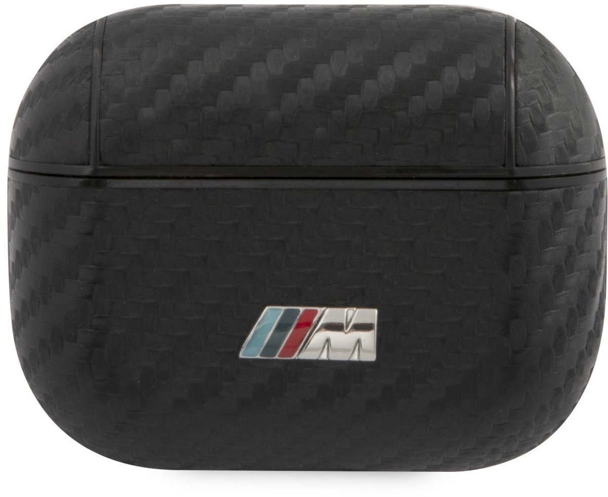 BMW Airpods Pro Case - Zwart - Carbon - Metal Logo