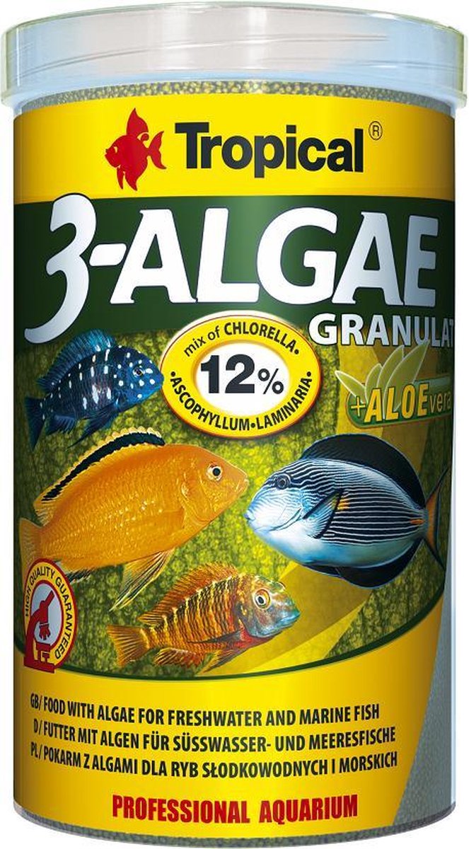 Tropical 3 Algen Granulaat (250ml) | Aquarium Visvoer
