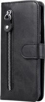 Portemonnee zwart wallet book-case rits hoesje Samsung Galaxy A32 4G