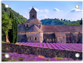 Tuinposter – Senanque Klooster met Lavendel - Zuid-Frankrijk - 40x30cm Foto op Tuinposter  (wanddecoratie voor buiten en binnen)