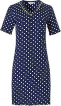Pastunette dames nachthemd K/M Yellow dots  - 44  - Blauw