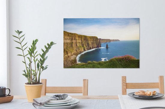 Kliffer of Moher en Irlande toile 2cm 90x60 cm - Tirage photo sur toile (Décoration murale salon / chambre)