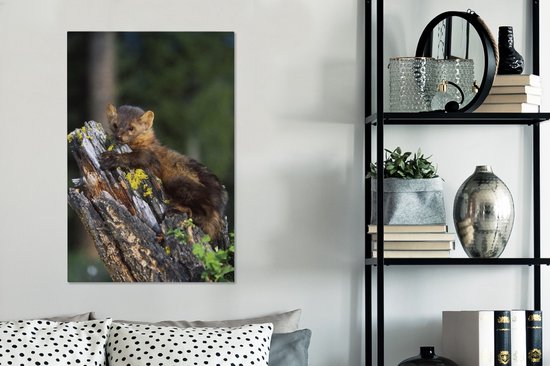 Peintures sur Toile Martre - Arbre - Forêt - 40x60 cm - Décoration murale