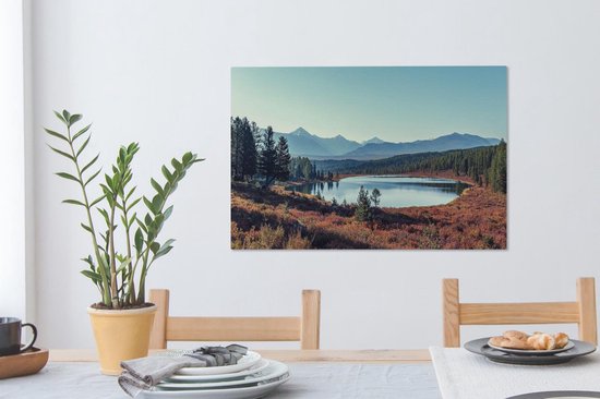 Groot lac de Russie 90x60 cm - Tirage photo sur toile (Décoration murale salon / chambre)