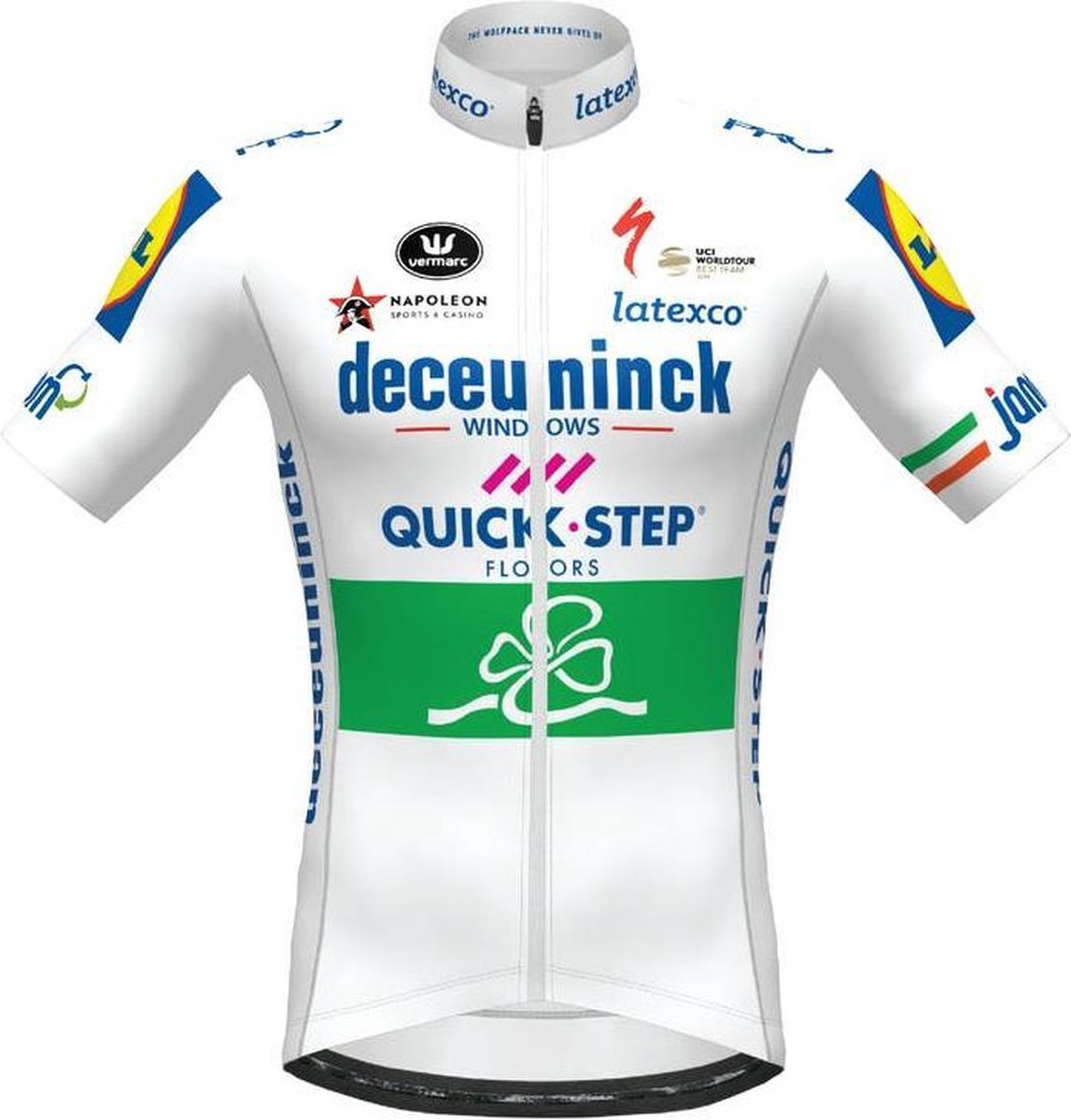 DECEUNINCK QUICK-STEP 2020 KAMPIOEN IERLAND KORTE MOUWEN AERO SP.L Maat L