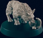 3D Printed Miniature - Wolf 3 - Dungeons & Dragons - Beasts and Baddies KS