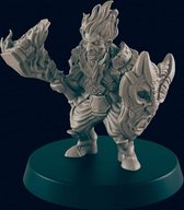 3D Printed Miniature - Azer Male - Dungeons & Dragons - Beasts and Baddies KS