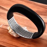 Knoflookpers | RVS | Zwart | Zilver | Trendy | Keukengerei | Koken | Vaatwasmachine bestendig | 10cm