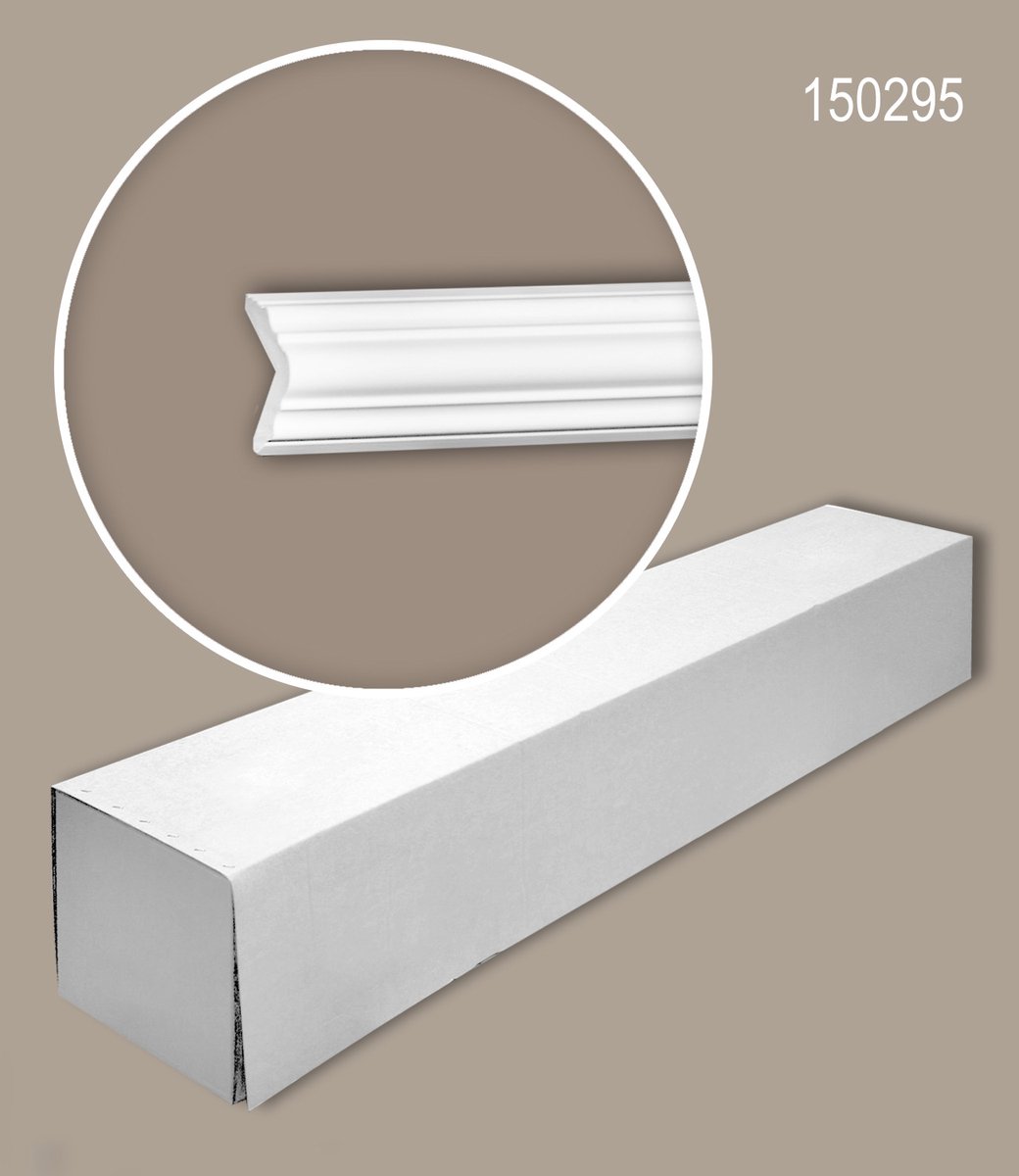Profhome 150295 1 doos 16 stukken Kroonlijst 32 m