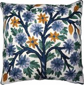 Sierkussen met bloemen - handgemaakt - 45 x 45 cm -