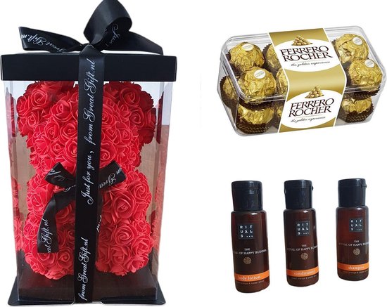 Rodeo Fruitig Vervreemden GreatGift® -Cadeaupakket voor Vrouwen- Moederdag - Romantisch Cadeau -  Rituals - Luxe... | bol.com