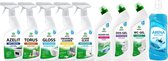 Grass - Schoonmaakpakket - Allesreiniger - Badkamer reiniger - Glasreiniger - 6 x 600ml