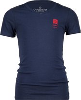 Vingino T-shirt B-basic Jongens Katoen/elastaan Donkerblauw Mt 140