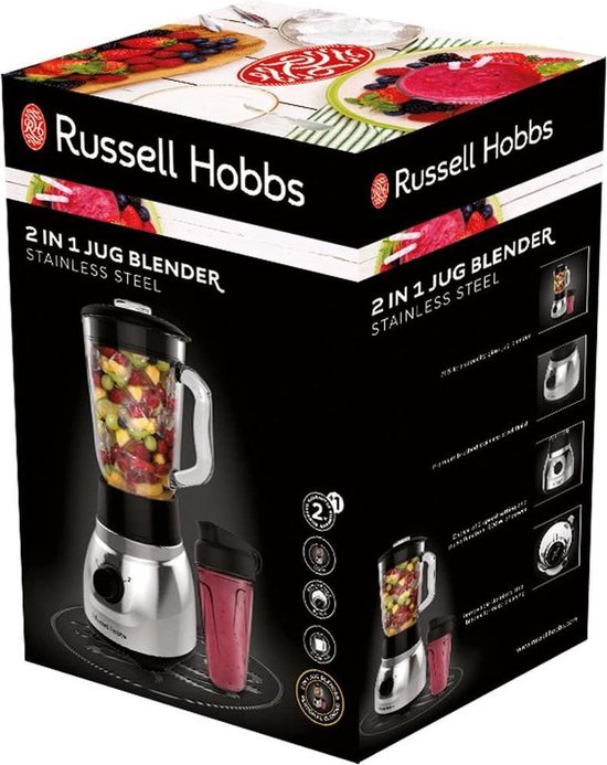 Gutos Russell Hobbs Blender To go Mini Blender Met beker Bottle Smoothie