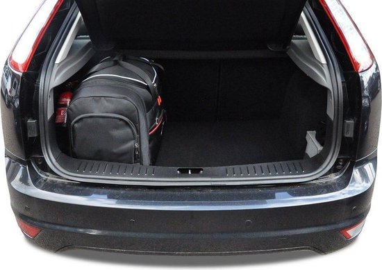 Fit waterdichte antislip lederen kofferbakmat voor Ford Focus III Hatchback (facelift 2014) 2014-2018, auto waterdichte anti-kras staart kofferbak Cargo Storage Liner, platte stijl kofferbakmat